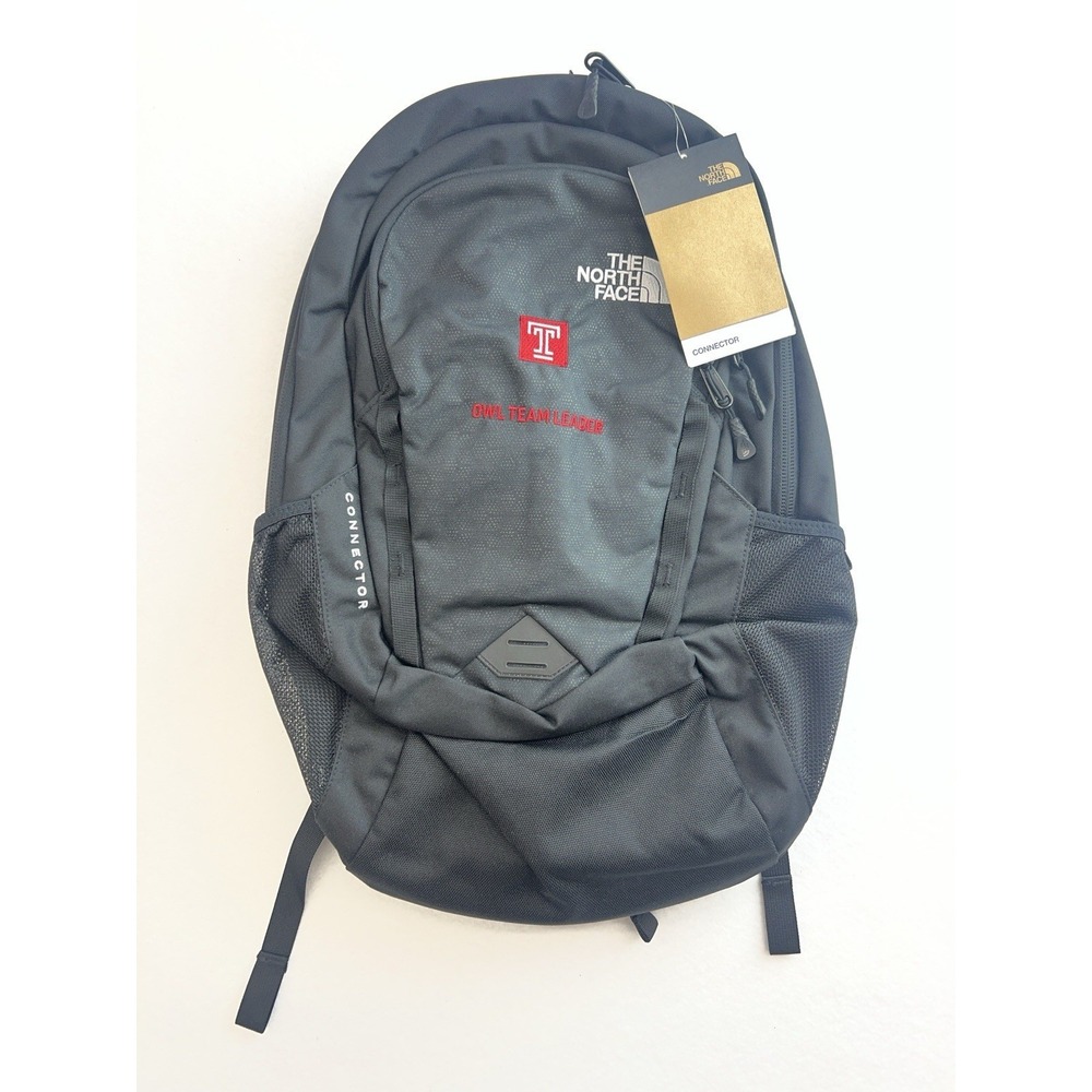 The North Face Connector Black 28 L Flexvent Backpack  NWT Embroidered